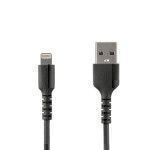 StarTech.com Câble Lightning vers USB renforcé de 2 m - Certifié Apple MFi - Noir