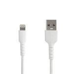 StarTech.com Câble Lightning vers USB renforcé de 2 m - Certifié Apple MFi - Blanc