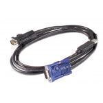 APC KVM USB Cable - 25 ft (7.6 m) 7.6m Negro cable para video, teclado y ratón (kvm)