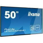 iiyama LE5040UHS-B1 visualizzatore di messaggi 127 cm (50") LED 4K Ultra HD Digital signage flat panel Nero