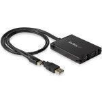 StarTech.com MDP2DVID2 adaptador de cable de vídeo 0,358 m Mini DisplayPort + USB A DVI-I Negro