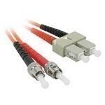 C2G 1m ST SC LSZH Duplex 62.5 125 Multimode Fibre Patch Cable câble de réseau Orange