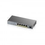 Zyxel GS1350-6HP-EU0101F network switch Managed L2 Gigabit Ethernet (10 100 1000) Grey Power over Ethernet (PoE)