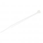 StarTech.com 100 Pack 4" Cable Ties - White Small Nylon Plastic Zip Tie - Adjustable Electrical Network Cable Wraps -40 to +85C