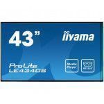 iiyama ProLite LE4340S-B1 Digital Beschilderung Flachbildschirm 109,2 cm (43 Zoll) LED Full HD Schwarz