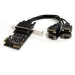 StarTech.com 4 Port RS232 PCI Express Serial Card w  Breakout Cable
