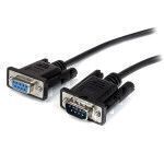 StarTech.com 0.5m Black Straight Through DB9 RS232 Serial Cable - M F