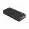 StarTech.com Kit commutateur noir KVM USB 4 ports avec audio et câbles