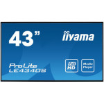 iiyama LE4340S-B3 visualizzatore di messaggi Pannello piatto per segnaletica digitale 109,2 cm (43") LED 350 cd m² Full HD Nero
