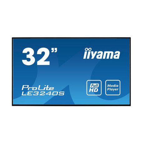 iiyama LE3240S-B3 visualizzatore di messaggi Pannello piatto per segnaletica digitale 80 cm (31.5") LED 350 cd m² Full HD Nero