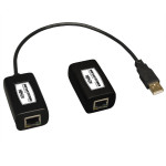 Tripp Lite B202-150 1-Port USB over Cat5 Cat6 Extender, Transmitter and Receiver, up to 150 ft. (45.72 m), TAA