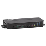 Tripp Lite B005-DPUA2-K 2-Port DisplayPort USB KVM Switch - 4K 60 Hz, HDR, HDCP 2.2, IR, DP 1.4, USB Sharing, USB 3.0 Cables